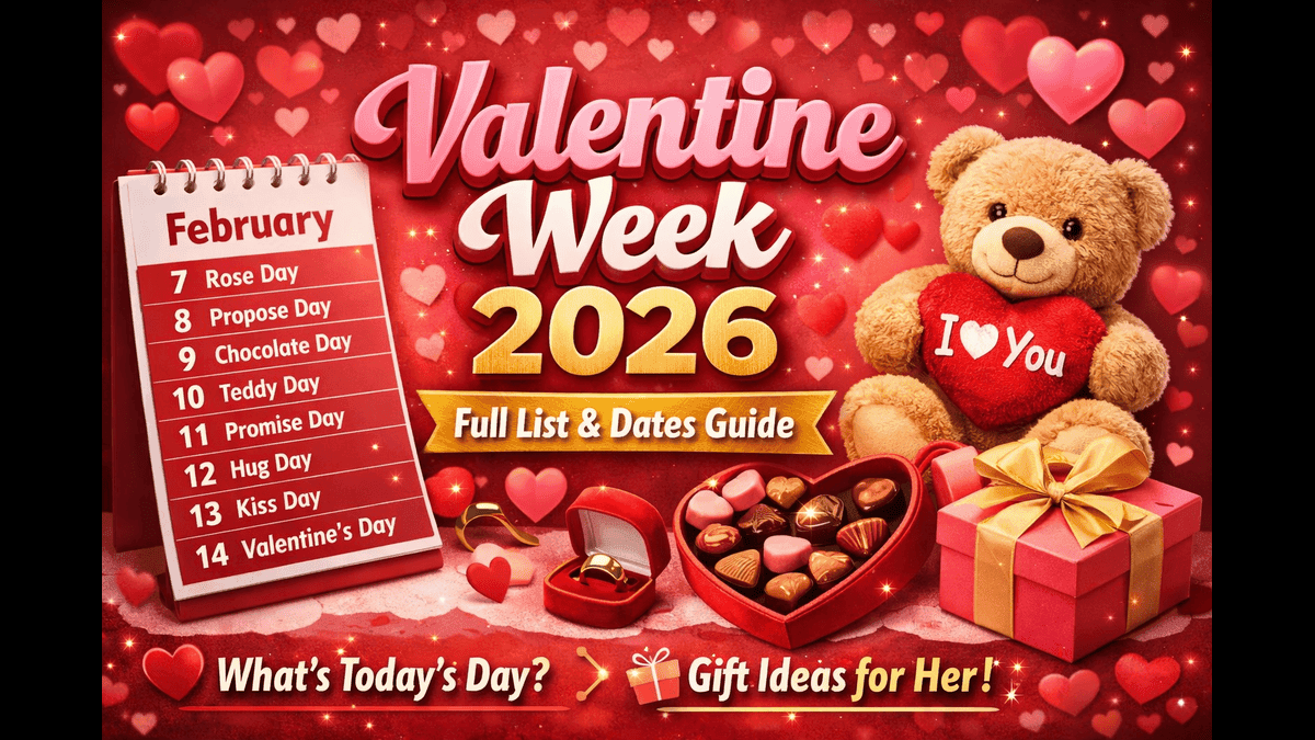 Valentine Week 2026 Full List: February Valentine’s Days