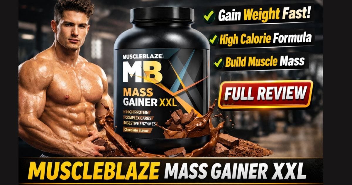 MuscleBlaze Mass Gainer XXL 1kg (Chocolate) – High Calorie Weight Gain Supplement for Muscle Building